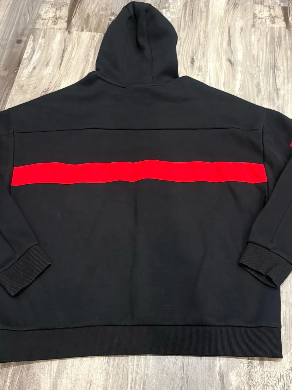 Puma Ferrari Race SDS Hoodie Black Red Men’s XL Pullover Sweatshirt